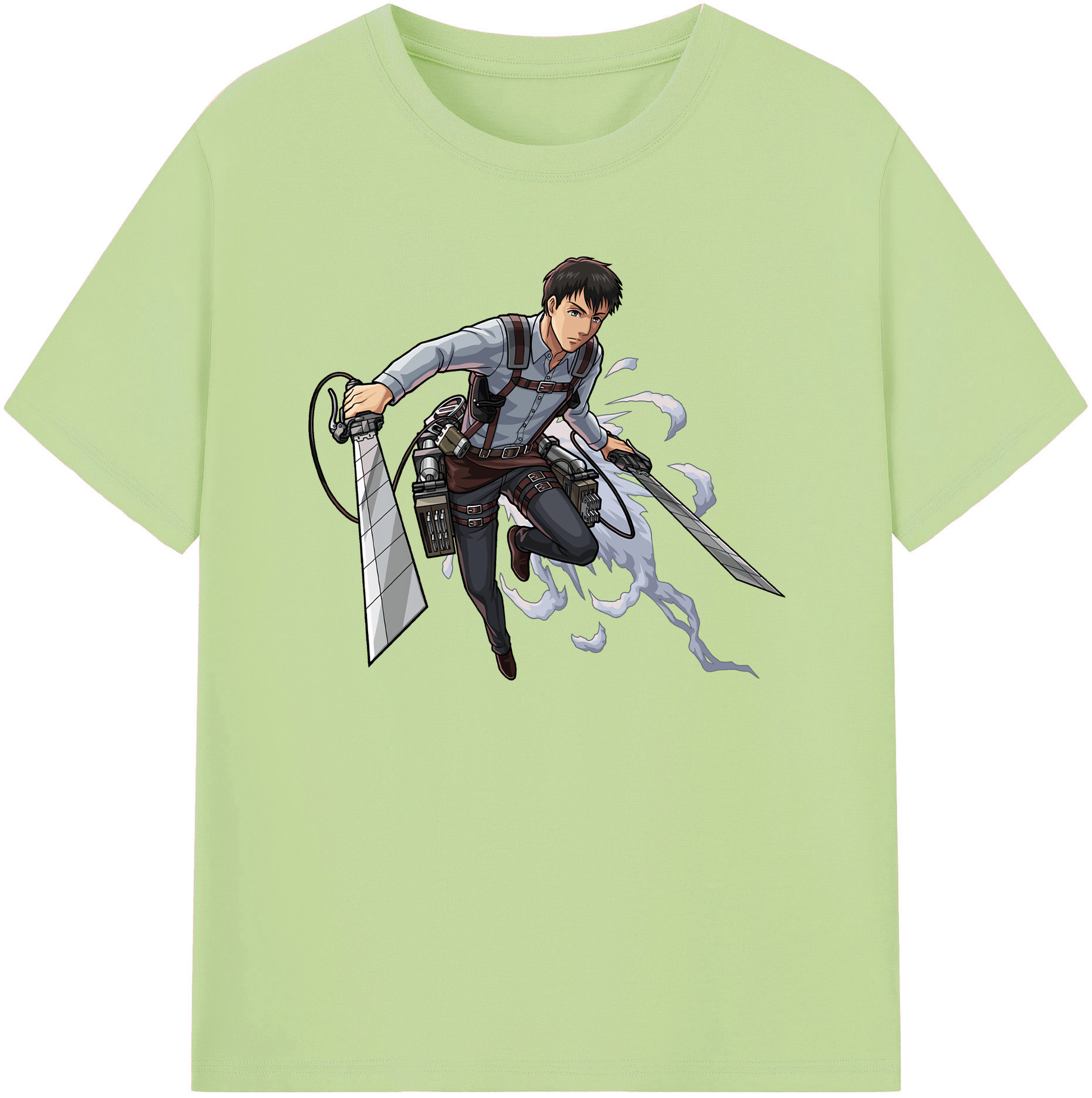 （画像用） 進撃の巨人 ベルトルト・フーバー Attack on Titan Bertholdt Hoover 綿100％半袖Tシャツ（フロントプリント）